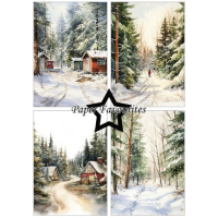 Paper Favourites Winter Forest A5 Paper Pack (PFA107)